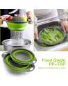 Collapsible Colanders with Handles with Extendable Handles Perfect for Draining Pasta Vegetable fruit 2 PCS