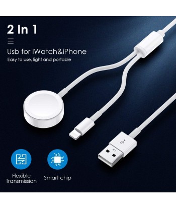 Watch Charger, Magnetic Cable for Apple Watch, 2in1 Wireless Charging Cable for Apple iWatch Series and iPhone